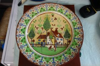 Royal Doulton M3749 Charles Noke Country Cow Design Plate 10 In