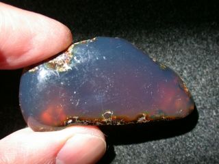 Sky Blue Amber Fossil Gemstone Gem Quality Piece