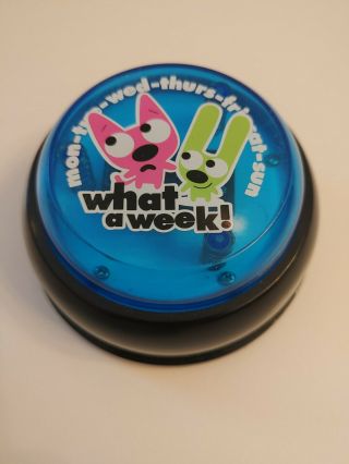 Hoops And Yoyo Push - Button Talking Toy What A Week Blue/black Hallmark