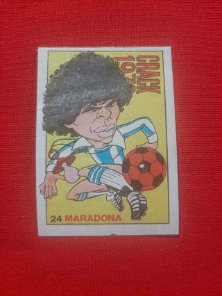 Diego Armando Maradona Rookie Card 24 Argentine National Team Crack 1978