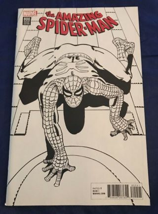 The Spider - Man 800 Ditko Remastered Sketch 1:1000 Marvel Variant Ed