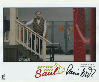 Rainer Bock Signed `better Call Saul` (werner) - Signed Colour 8x10 Pic