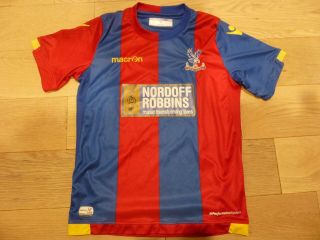Macron 2015/16 Crystal Palace Red Blue Home Jersey (youth Size Medium)