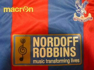 Macron 2015/16 Crystal Palace Red Blue Home Jersey (Youth Size Medium) 3