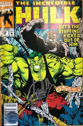 Stan Lee Signed The Incredible Hulk 402 Marvel Comics 1992 Auto W/ Hologram