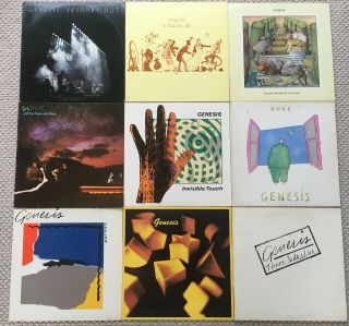 Genesis: 9 Albums Phil Collins Peter Gabriel Duke Three Sides Live Seconds Out