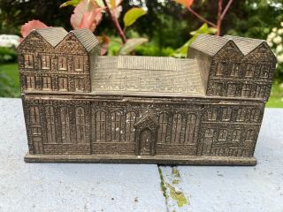 Antique Tailors Chalk Box In Shape Of Dugdale Bros & Co Huddersfield Building