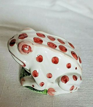 Jilly Walsh 2000 For Mariposa Made In Italy Red Spotted Frog