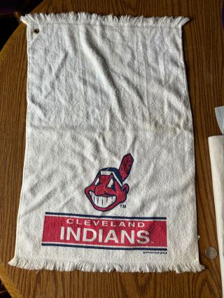 Cleveland Indians 1990”s Chief Wahoo Baseball Towel 23”x15” Tribe Mcarthur Mlb