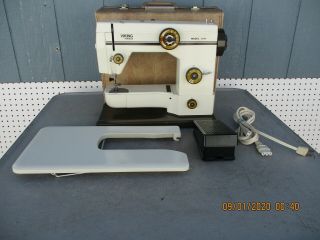 Vintage Husqvarna Viking Turissa Model 2840 Sewing Machine With Case & Table