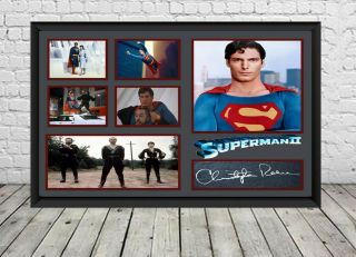 Christopher Reeve Superman 2 Signed Photo Print Poster Christopher Reeve Movie