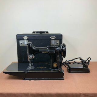 1951 Singer Featherweight 221 - 1 Sewing Machine W/ Case