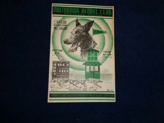 1938 Multnomah Kennel Club Dog Racing Program