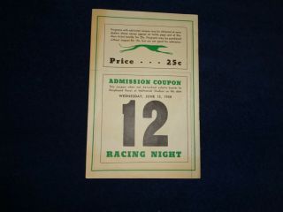 1938 MULTNOMAH KENNEL CLUB DOG RACING PROGRAM 2