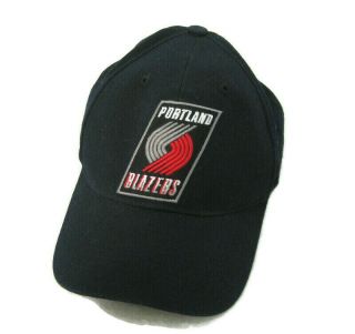 Portland Trail Blazers Black Reebok Baseball Cap Hat Adjustable Strapback Nba