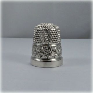 Antique Silver Sewing Thimble,  Chester 1912 Hallmark