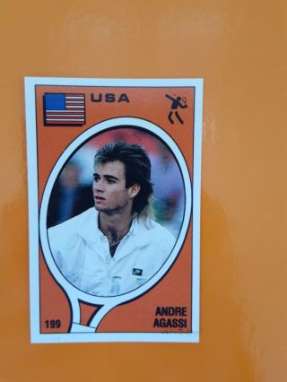 1988 Panini Supersport Andre Agassi Rookie 199 See Photo
