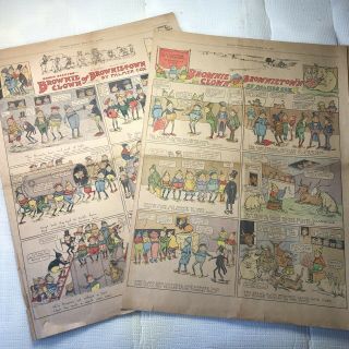 (18) 1907 Comic Strips Boston Sunday Antique Newspaper Platinum Age