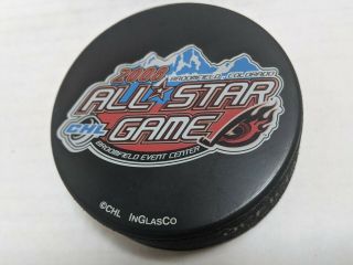 2008 Central Hockey League (chl) All - Star Game Puck - Host - Rocky Mountain Rage