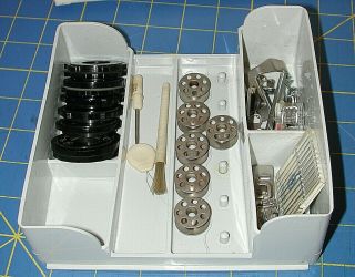 Elna 62C Sewing Machine Complete w Accessories - Serviced - 4