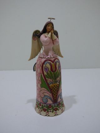 Jim Shore Heartwood Creek Hearts And Flowers Angel Figurine 4014991