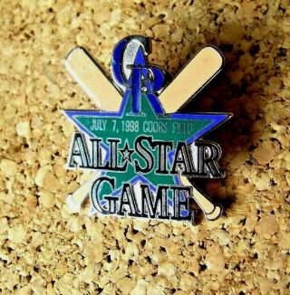 1998 Colorado Rockies As All - Star Game July 7,  1998 Coors Field Lapel Pin Mlb V1