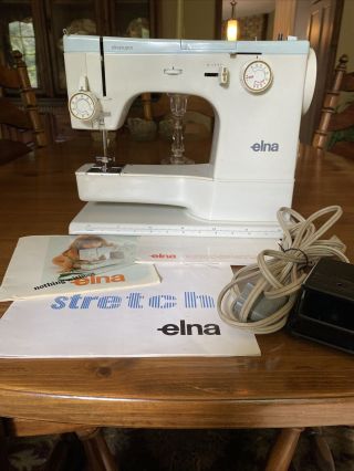 Elna Su 64c Sewing Machine W Pedal And 3 Manuals