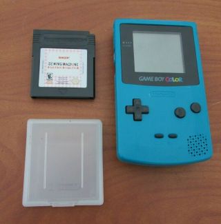 Nintendo Game Boy Color With Singer Sewing Machine Software Cart For Izek