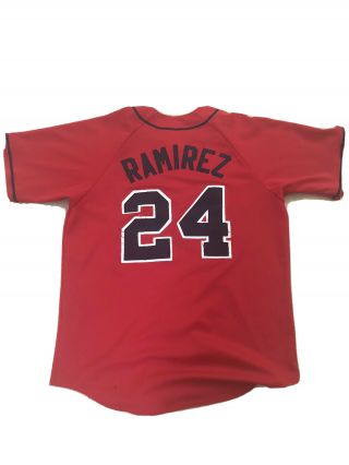 Vintage Majestic Boston Red Sox Manny Ramirez Jersey Size L Mlb Red Vtg