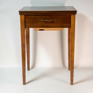 Vintage 1961 Singer Sewing Machine Cabinet 503a 401 201 66 15 - 91 Table Desk
