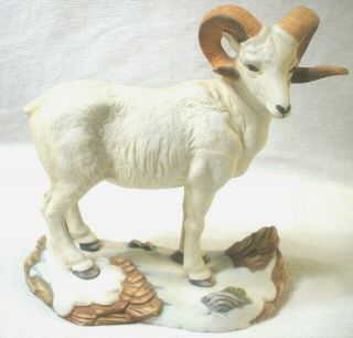 Andrea By Sadek Dall Ram Sheep 6 " Ceramic Animal Figure Figurine Japan 5805