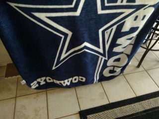 The Northwest NFL Dallas Cowboys 50x60 Royal Plush Restructure Raschel Blanket 3