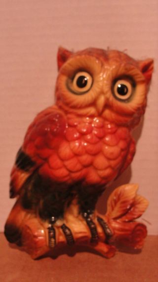 PAIR LEFTON OWL WALL PLAQUES - 4778 3