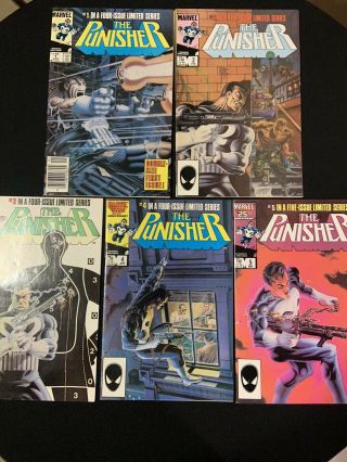 Punisher Limited Series Issues 1 - 5 Vf/nm