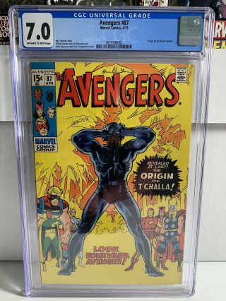 Avengers 87 Cgc 7.  0 Origin Of Black Panther