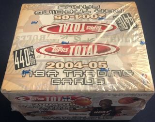 2004 Topps Total Basketball Factory Retail 36 Pack Box Lebron 2nd Yr Auto