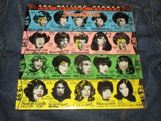 The Rolling Stones " Some Girls " Retro Album Cover Art 1978