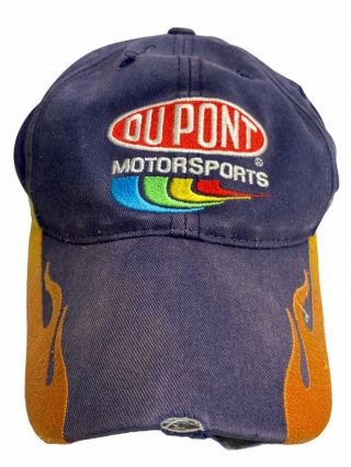 Dupont Jeff Gordon 24 Hendrick Motorsports Nascar Cap Hat With Flames