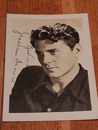 Autographed Photograph Jean - Pierre Aumont French Actor.  1940 