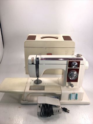 Vintage Home Model 900 Xl - Ii Sewing Machine With Case And Pedal Parts/repair