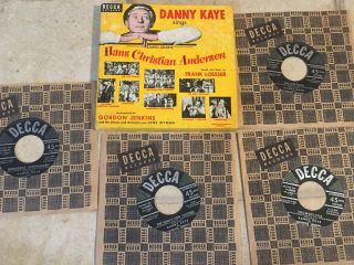 Danny Kaye Hans Christian Andersen Complete Nm 4x7” 45rpm Ep Box Set Decca