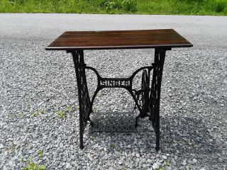 Vintage Singer Sewing Machine Made Into A Table