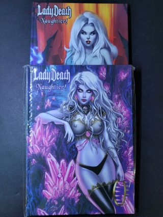 Lady Death Naughtier Ltd Artbook Cover A (signed) & B (ebas) Hardcover,  Print