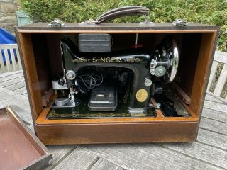 Vintage Electric Singer Sewing Machine Brk 2 - 12