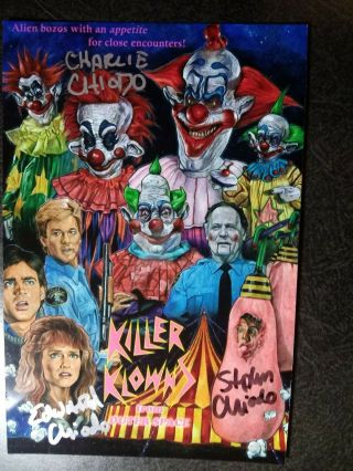 Stephen Edward Charles Chiodo Hand Signed 4x6 Photo - Killer Klowns From Space