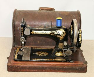 Singer Hand Crank Sewing Machine 27k - 1895 - Not - Thames Hospice