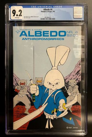 Albedo 4 Cgc 9.  2 1985 2nd Usagi Yojimbo Cover Stan Sakai Thoughts & Images