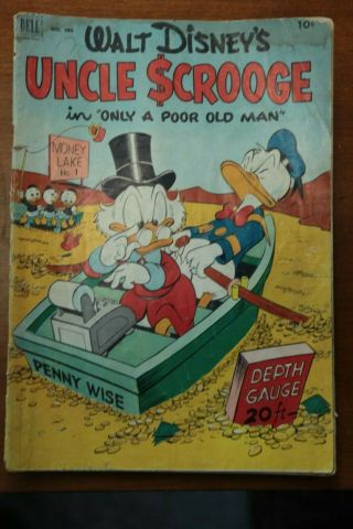 Four Color 386,  456,  495 (1 2 3) Uncle Scrooge,  Carl Barks Cover & Art,  Dell