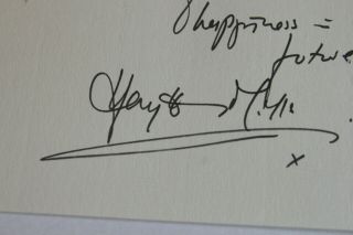 Hand Written & Signed Letter By Hayley Mills On Personalised Card