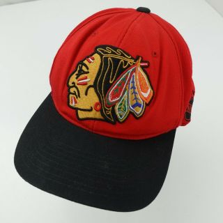Chicago Blackhawks Hockey Ball Cap Hat Snapback Baseball Mitchell & Ness